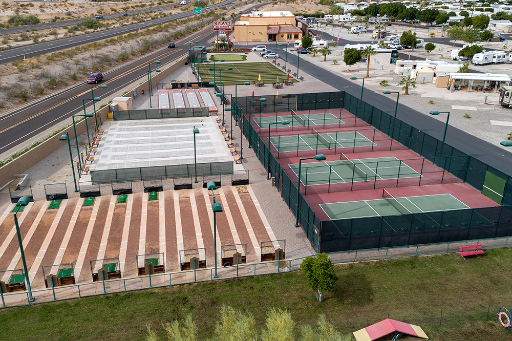 Sundance RV Resort in Yuma, AZ for 55+ .. Park Model Homes For Sale