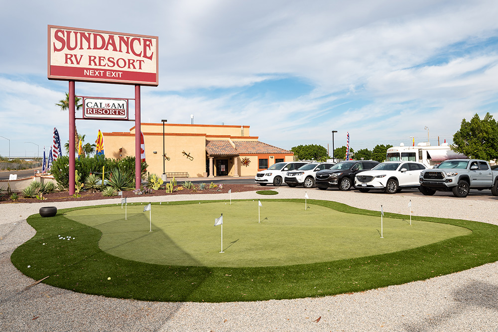 Sundance RV Resort in Yuma, AZ for 55+ .. Park Model Homes For Sale