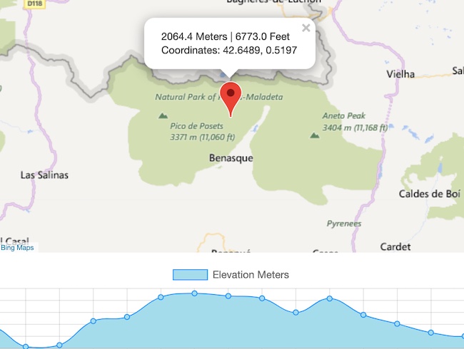 Distance And Elevation Map Calcmaps - Map Tools