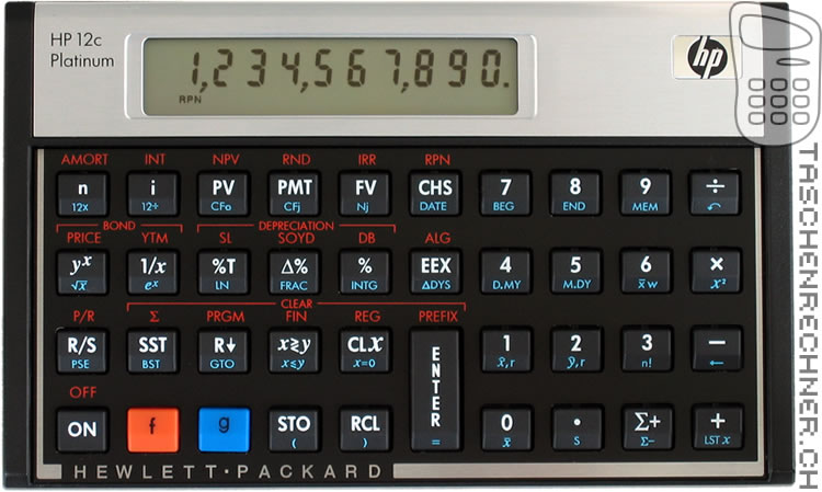 HP 12c Platinum Calculatrices.ch