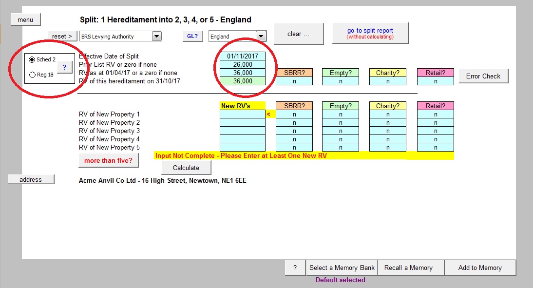 Split Calculator Calcurate Business Rates Software
