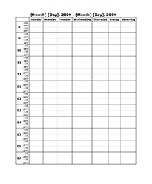 Free Weekly Blank Calendar Template – Printable Blank Yearly Calendars