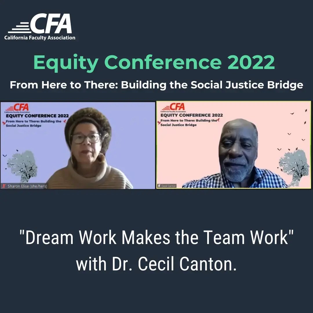 Equity Conference 2022 Dr. Cecil Canton on Dream Work Making the Team