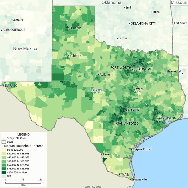Maptitude Texas Mapping Software