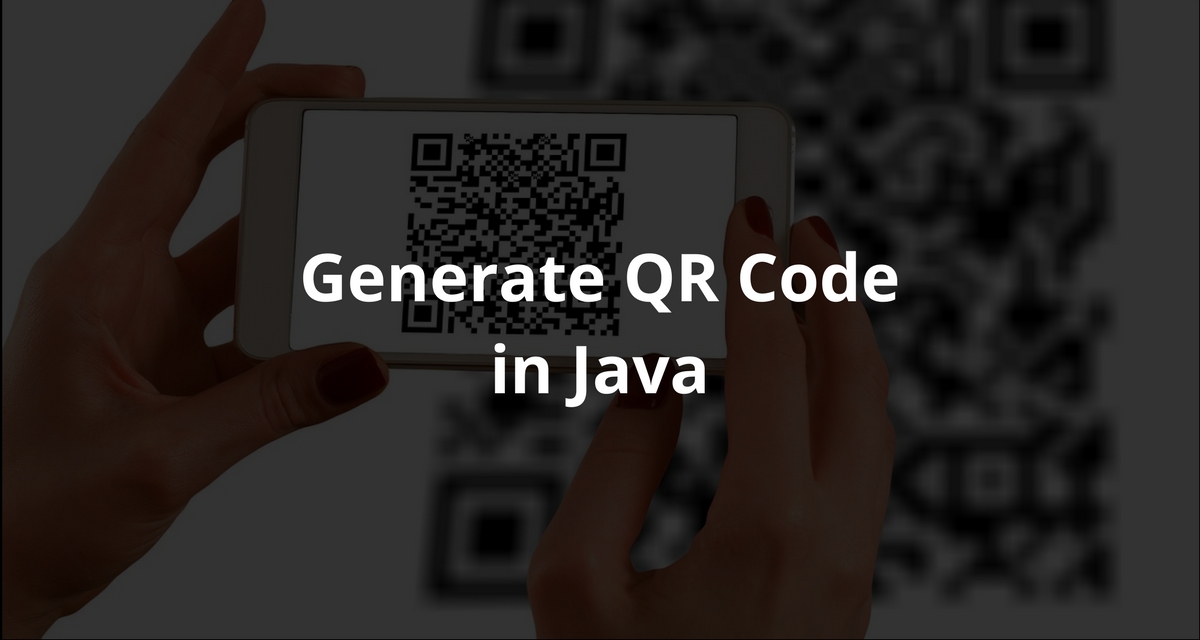 Generate QR Code in java using zxing CalliCoder