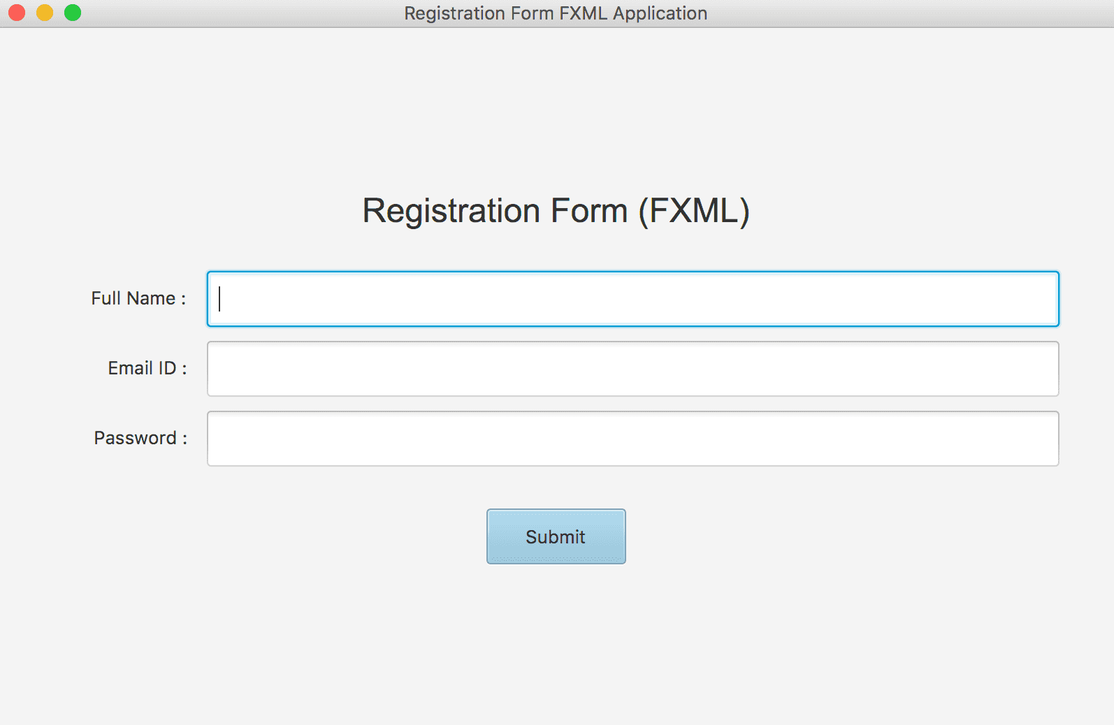 Creating JavaFX user interfaces using FXML CalliCoder