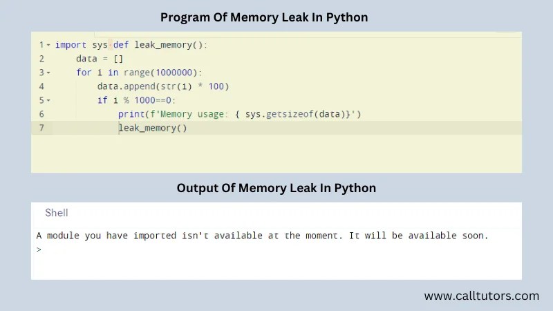 10 Reasons For Why Memory Leak in Python?