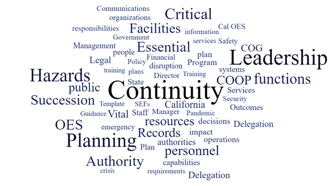 Continuity Planning | California Governor's Office of Emergency Services