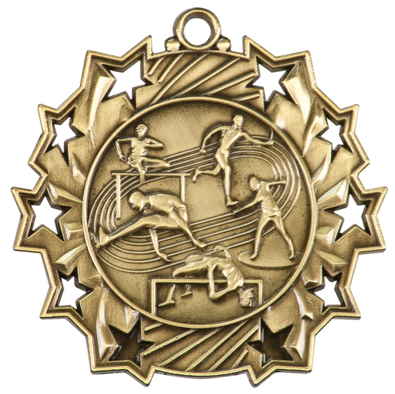 Track and Field Ten Star Medal California Trophy & Awards