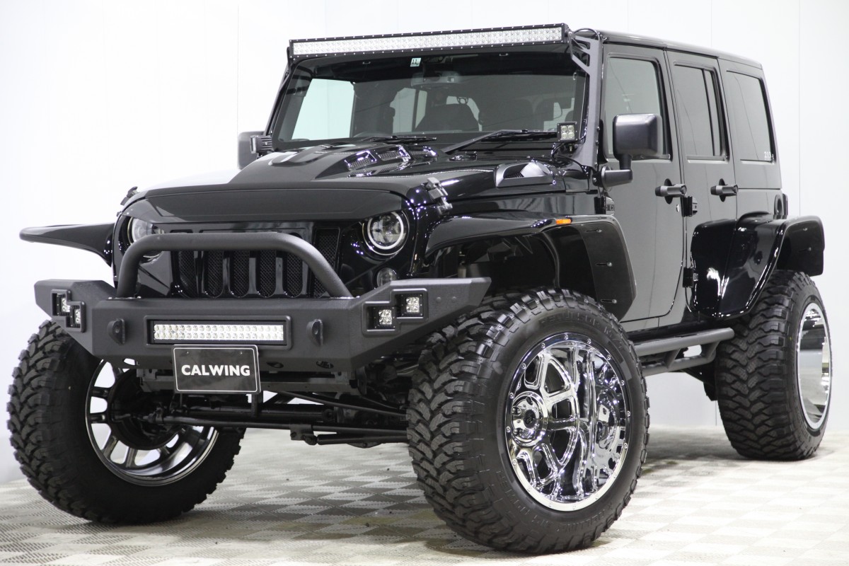 2015y JEEP ラングラー アンリミテッド フルカスタム LA BAD WRANGLERPKG ディーラー車 ワンオーナー NO