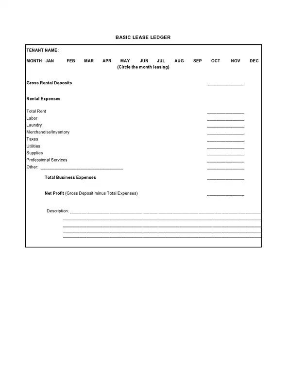 How To Make A Rental Ledger? With 12+ Templates, Free Calypso Tree