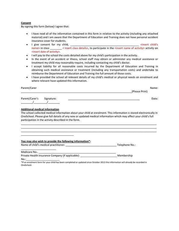 20+ Examples Of Permission Slips Comprehensive Guide On Crafting And 20+ Examples Of Permission Slips Comprehensive Guide On Crafting And