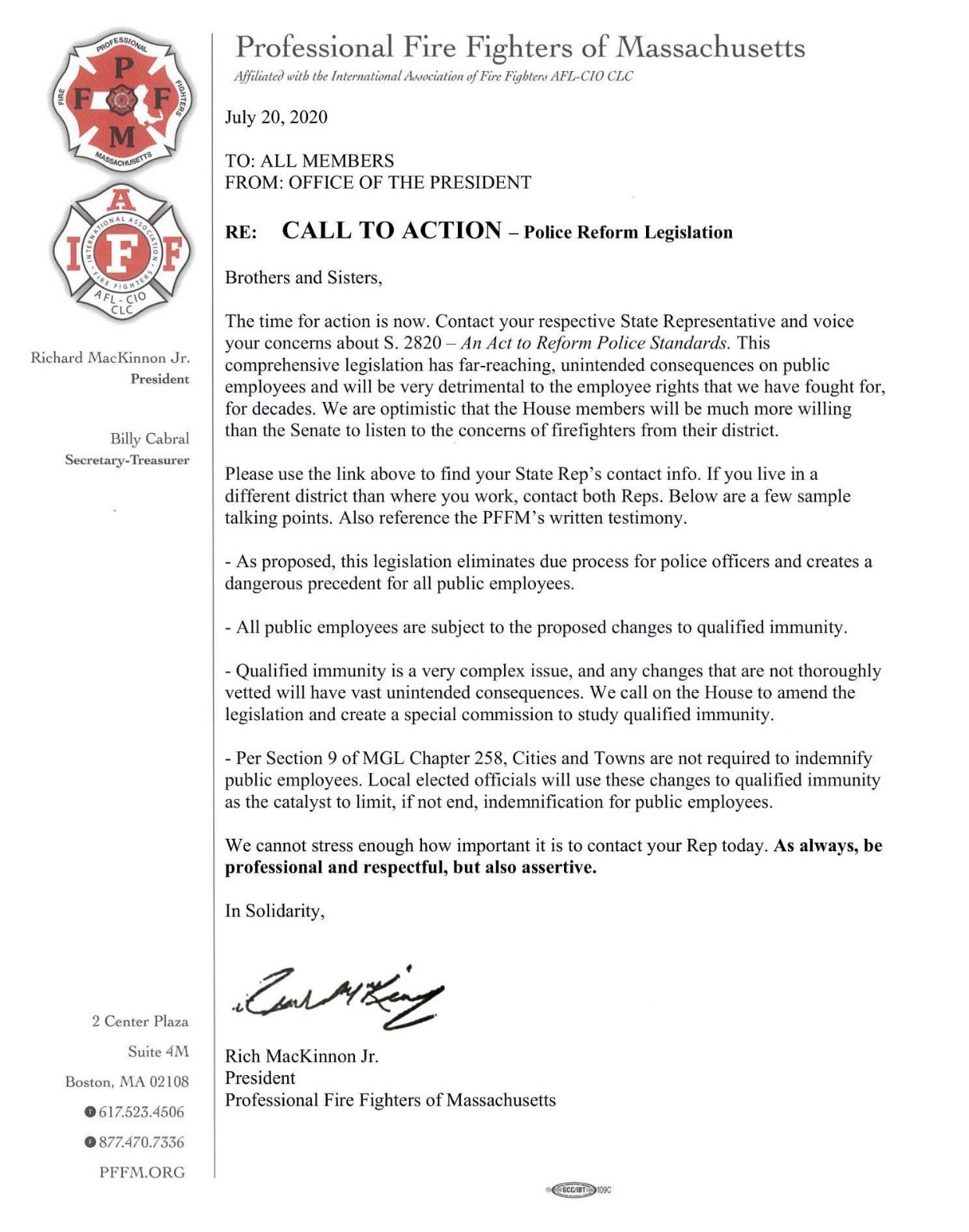 CAMBRIDGE FIREFIGHTERS LOCAL 30 IAFF