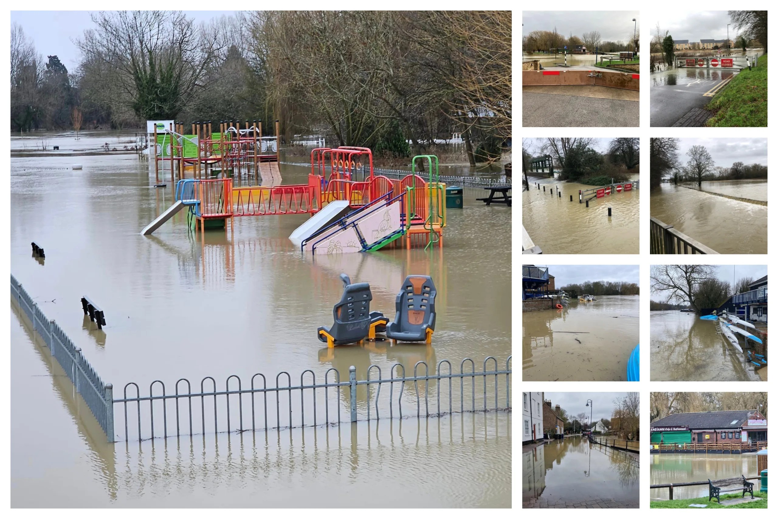 St Neots Cambridgeshire town crossing its fingers as Great Ouse set to
