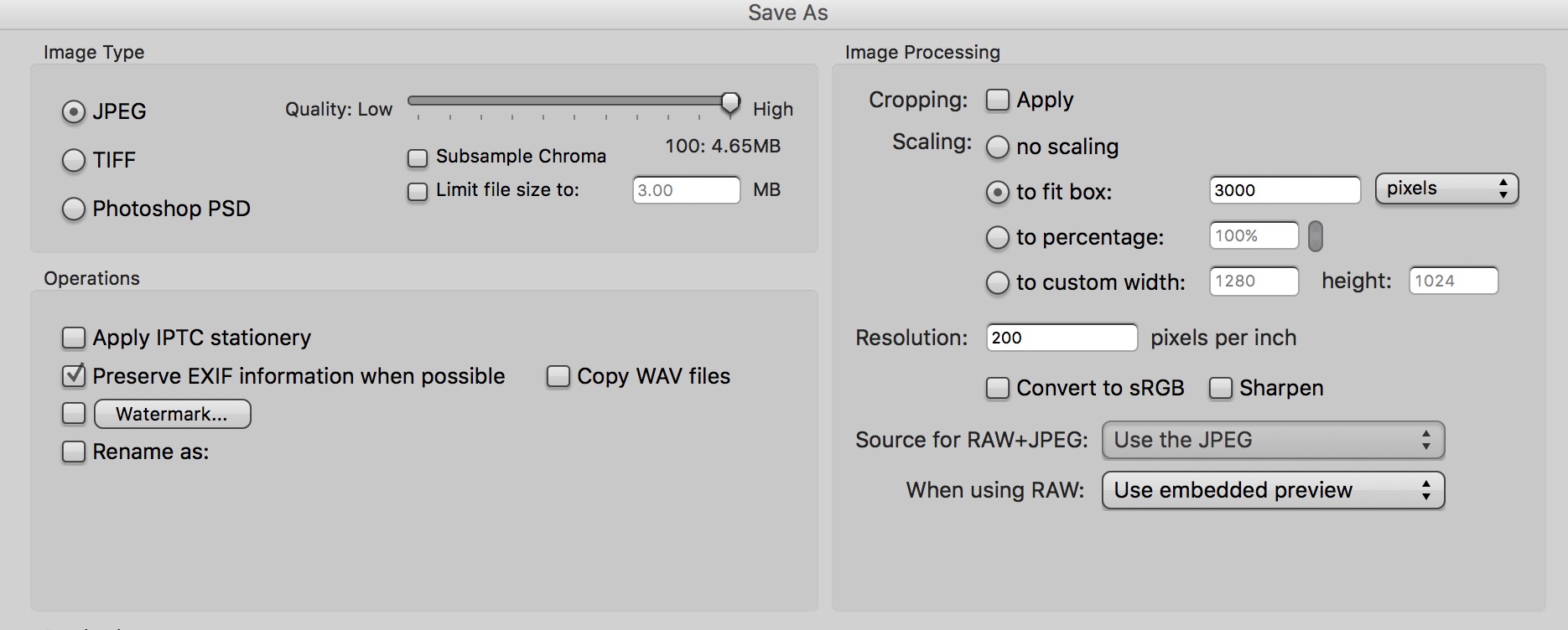 Convert RAW files to JPEG using Photo Mechanic Camera Bits, Inc