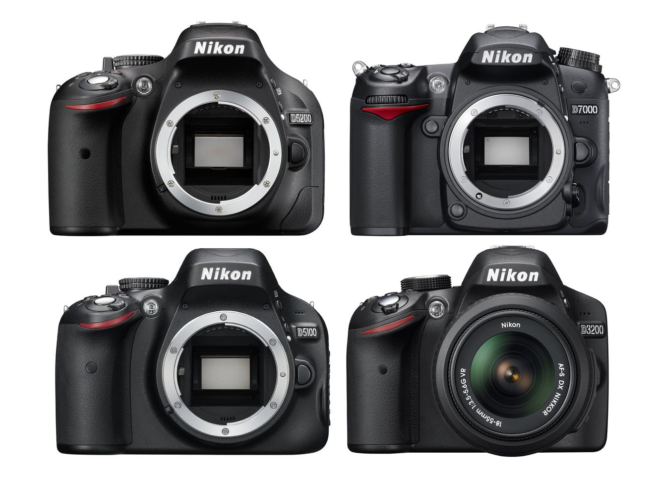 Nikon D5200 Vs. Nikon D7000 Vs. Nikon D5100 Vs. Nikon
