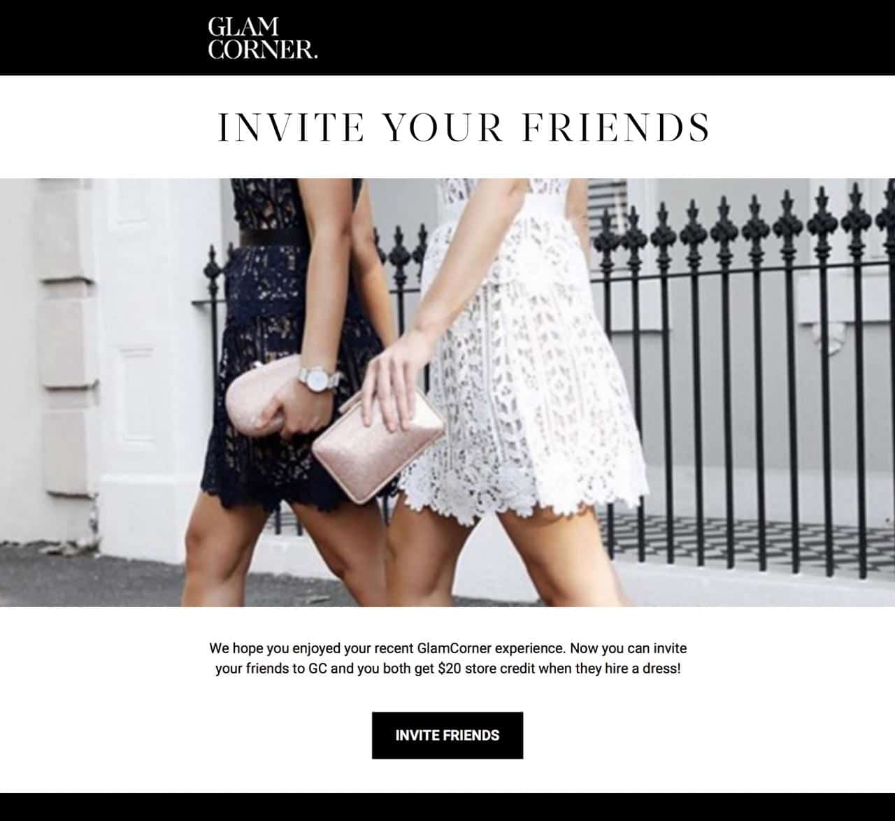 GlamCorner uses email marketing to sell more designer dress rentals