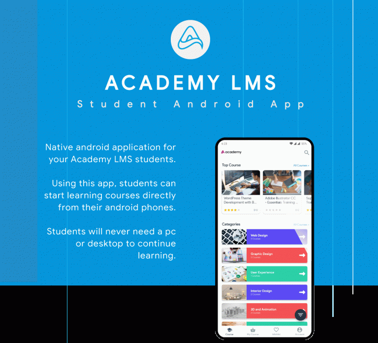 Complete Academy LMS Student Mobile App In Android Studio Free Source Code