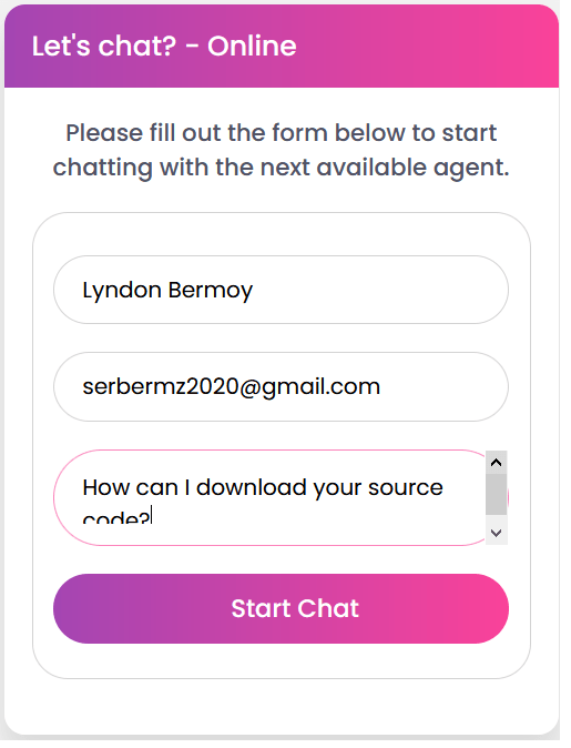 Responsive Chat Box UI Design Using HTML And CSS Free Source Code