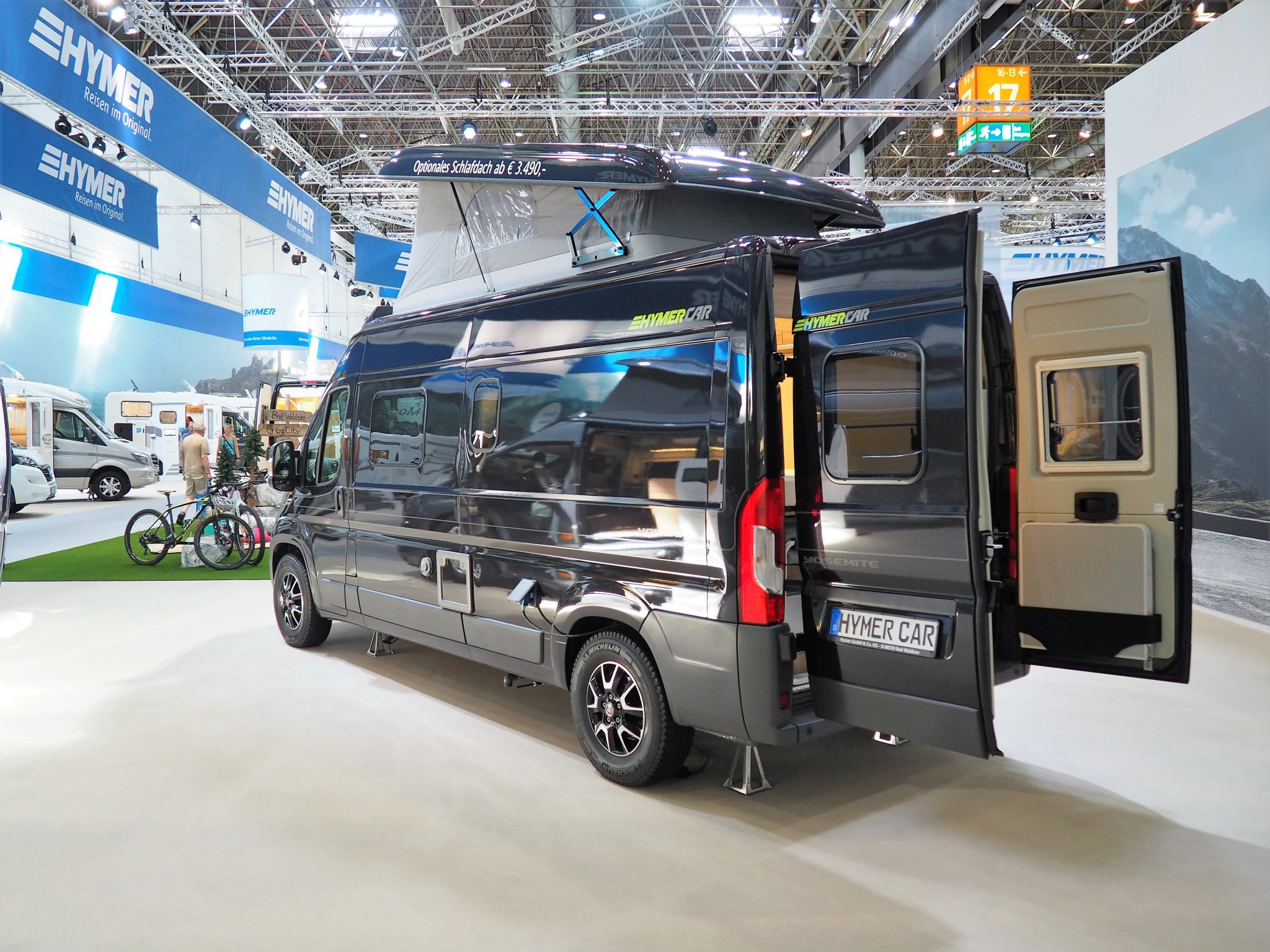 Caravan Salon Hymercar Yosemite Familienurlaub im