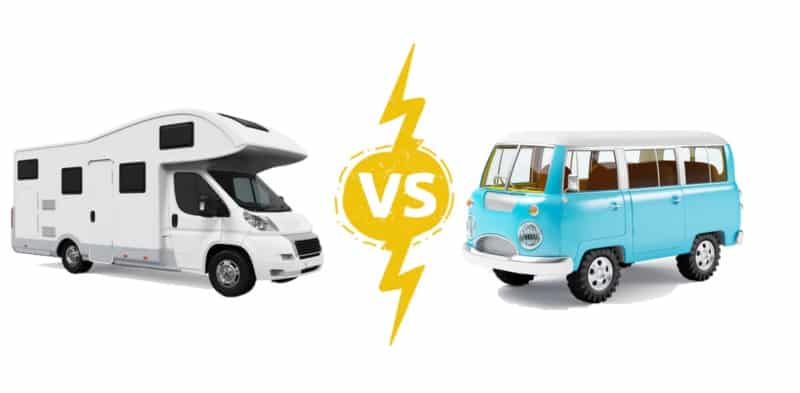 Travel Transportation RV vs Campervan Camper Upgrade