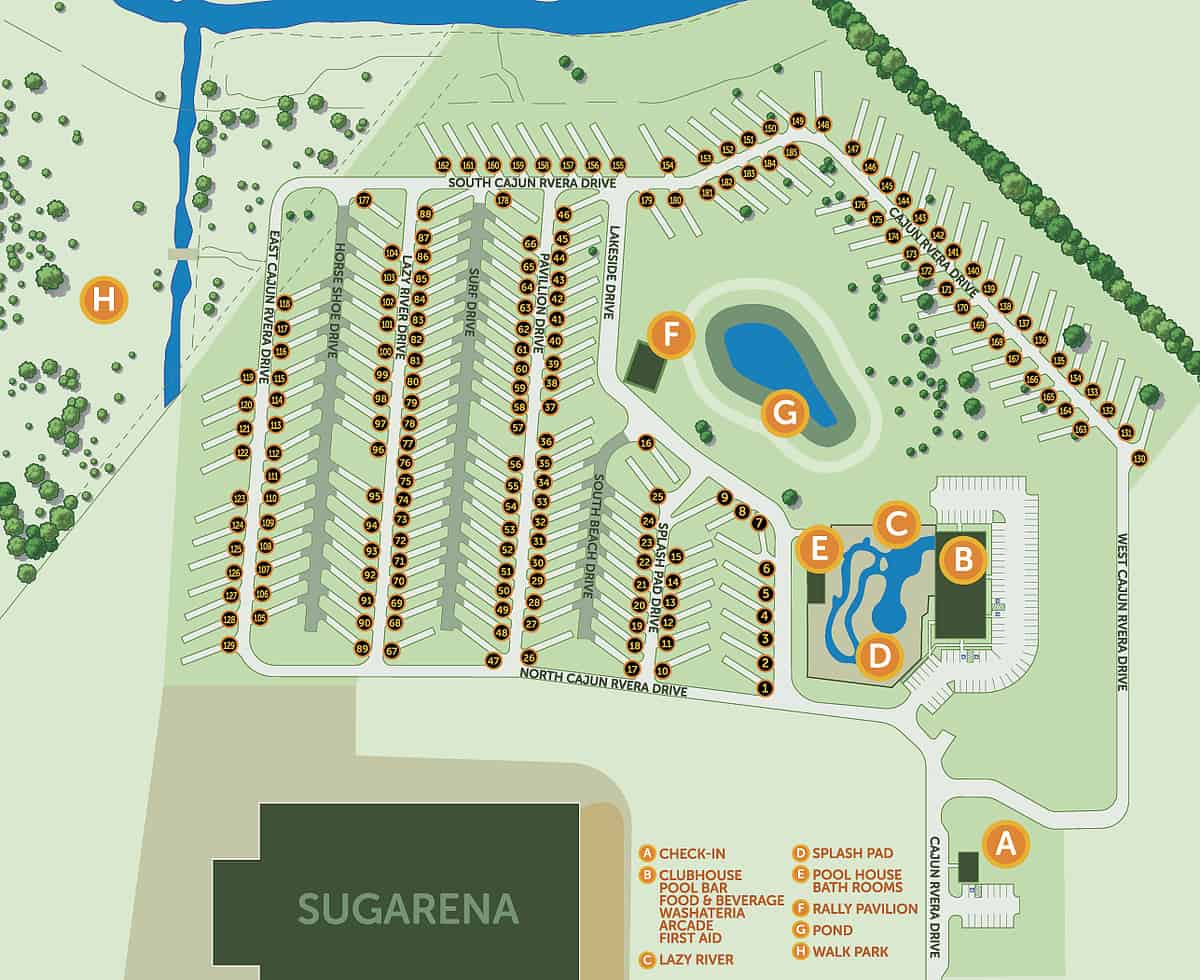 Isle of Iberia RV Resort New Iberia Louisiana LA