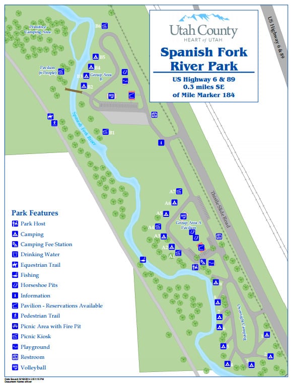 Spanish Fork River Park Campground Spanish Fork, Utah RV Park Campground