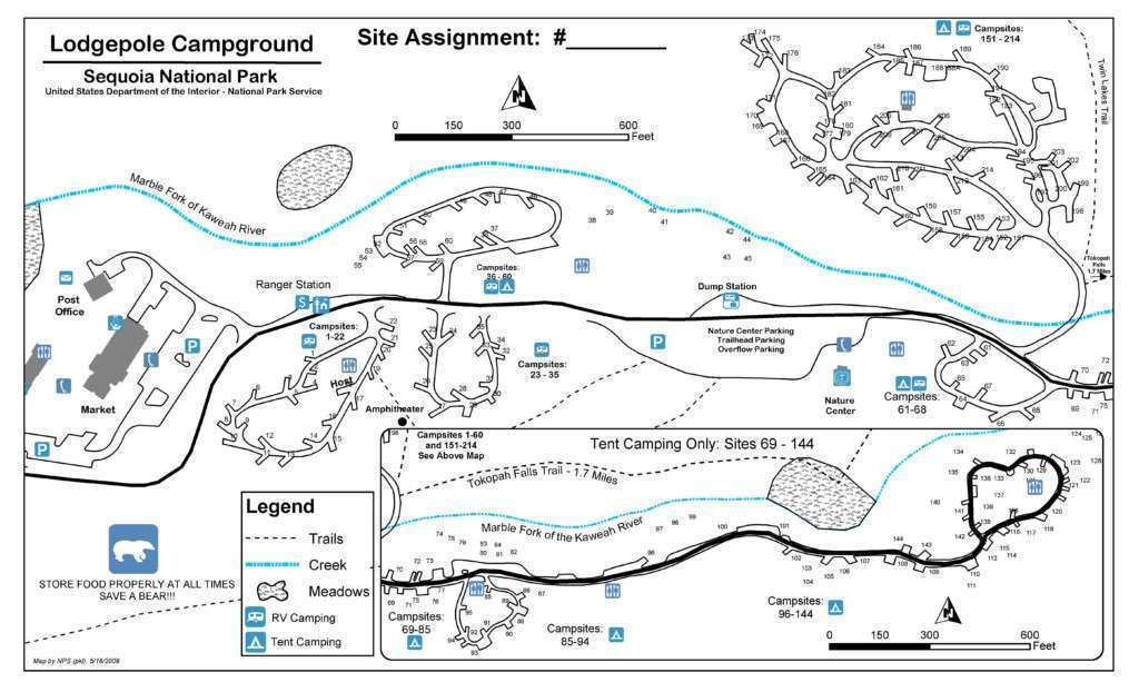 Lodgepole Campground Three Rivers, California RV Park Campground