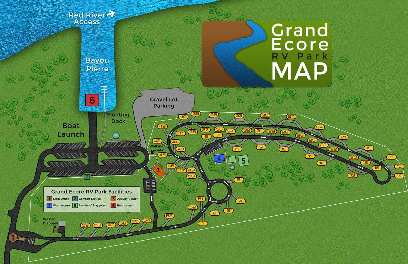 Grand Ecore RV Park Natchitoches Louisiana LA