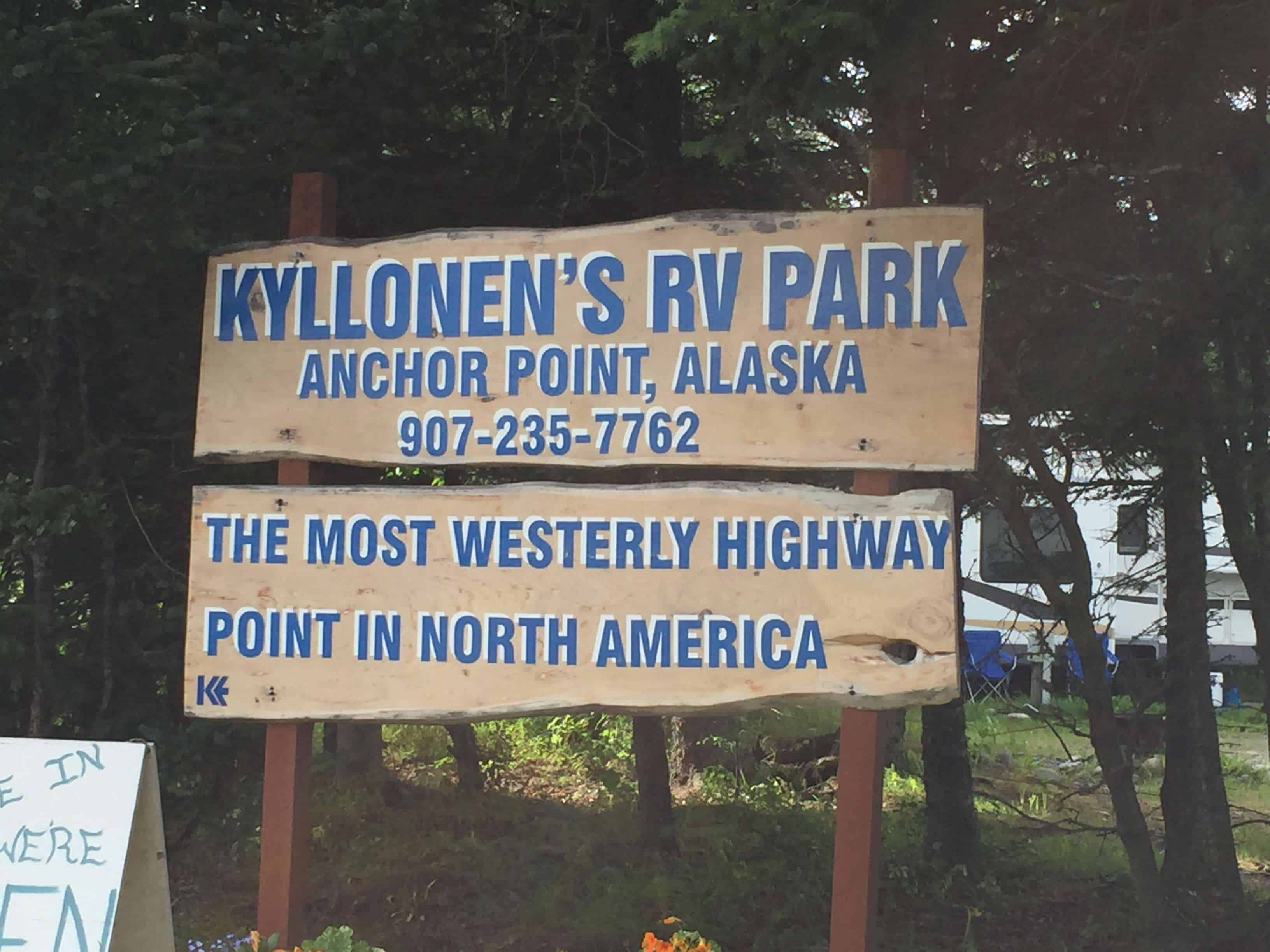 Kyllonen RV Park in Anchor Point Alaska AK