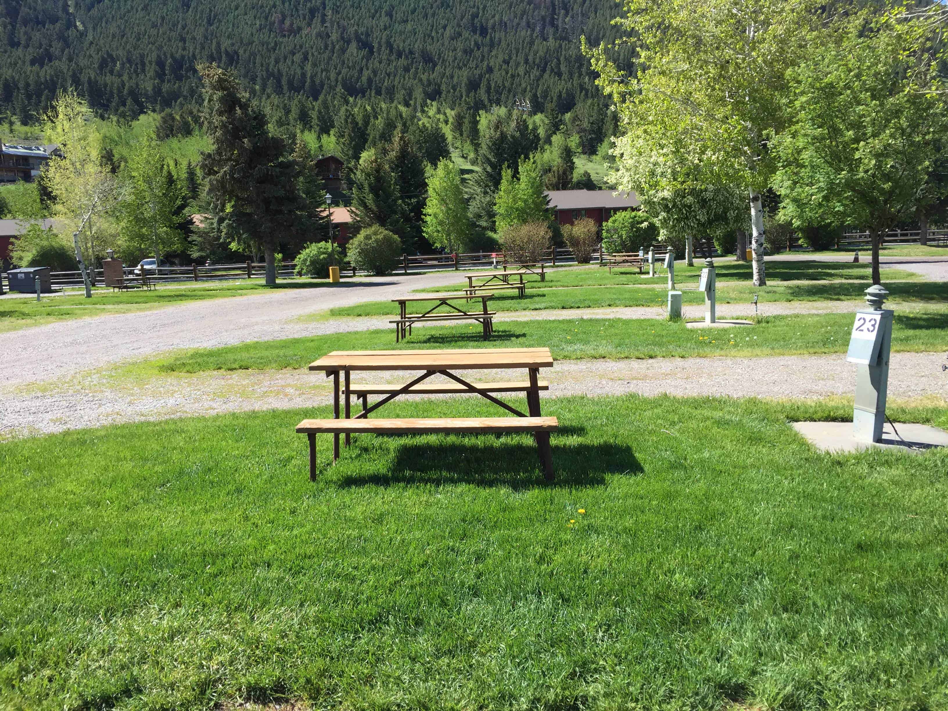 The Virginian Lodge RV Park in Jackson Wyoming WY