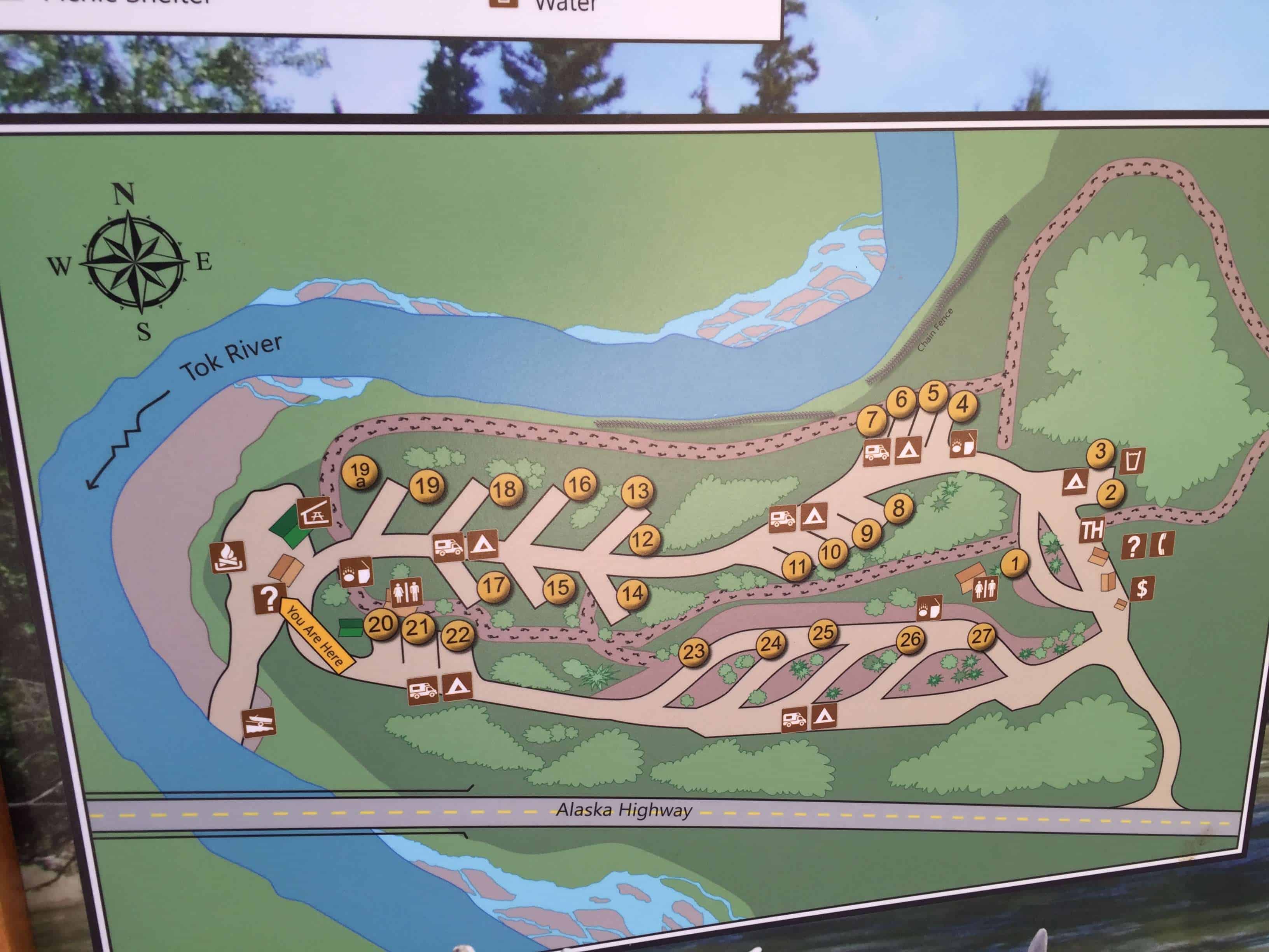 Tok River State Recreation Site in Tok Alaska AK