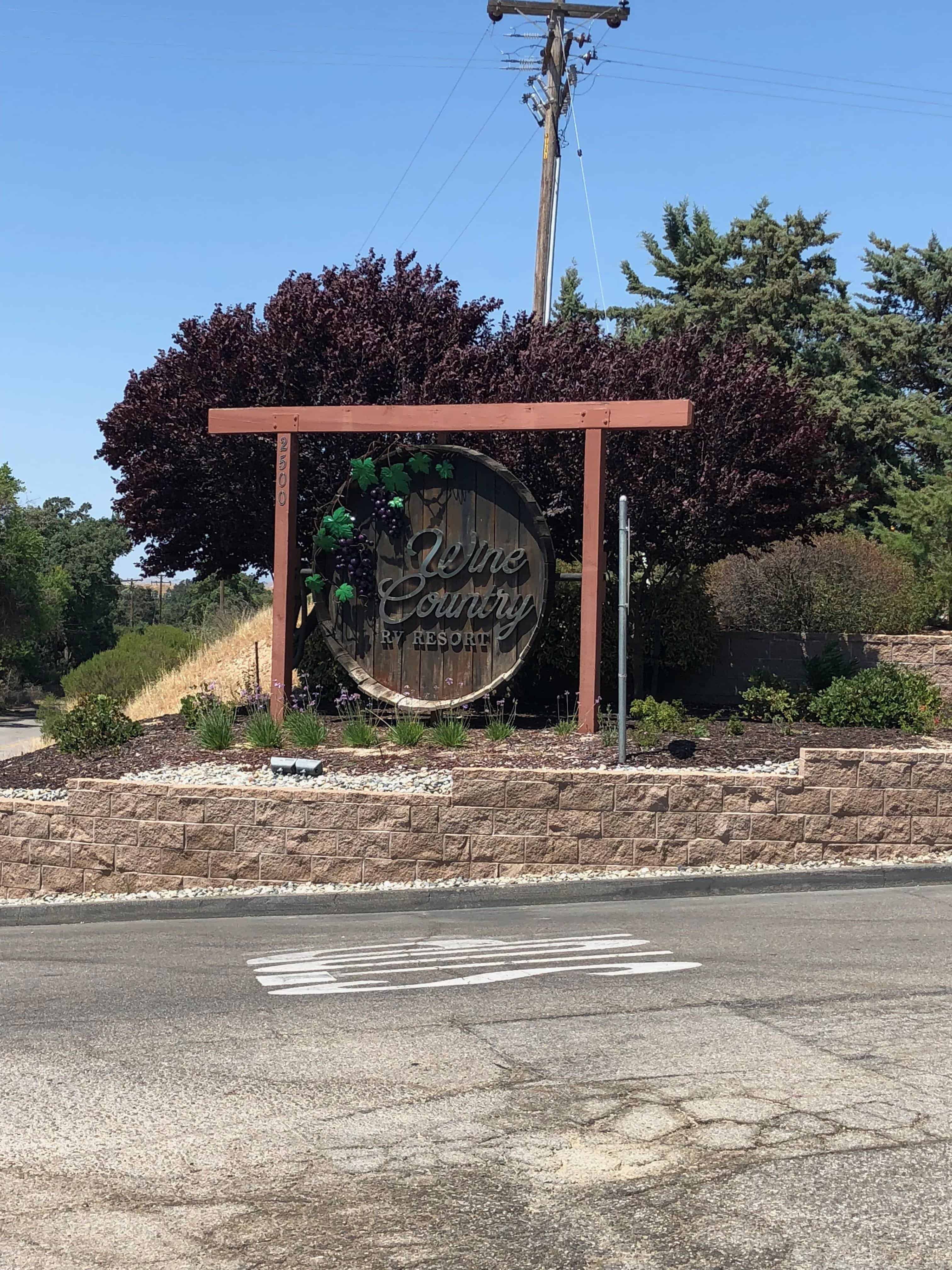 Wine Country RV Resort in Paso Robles California CA