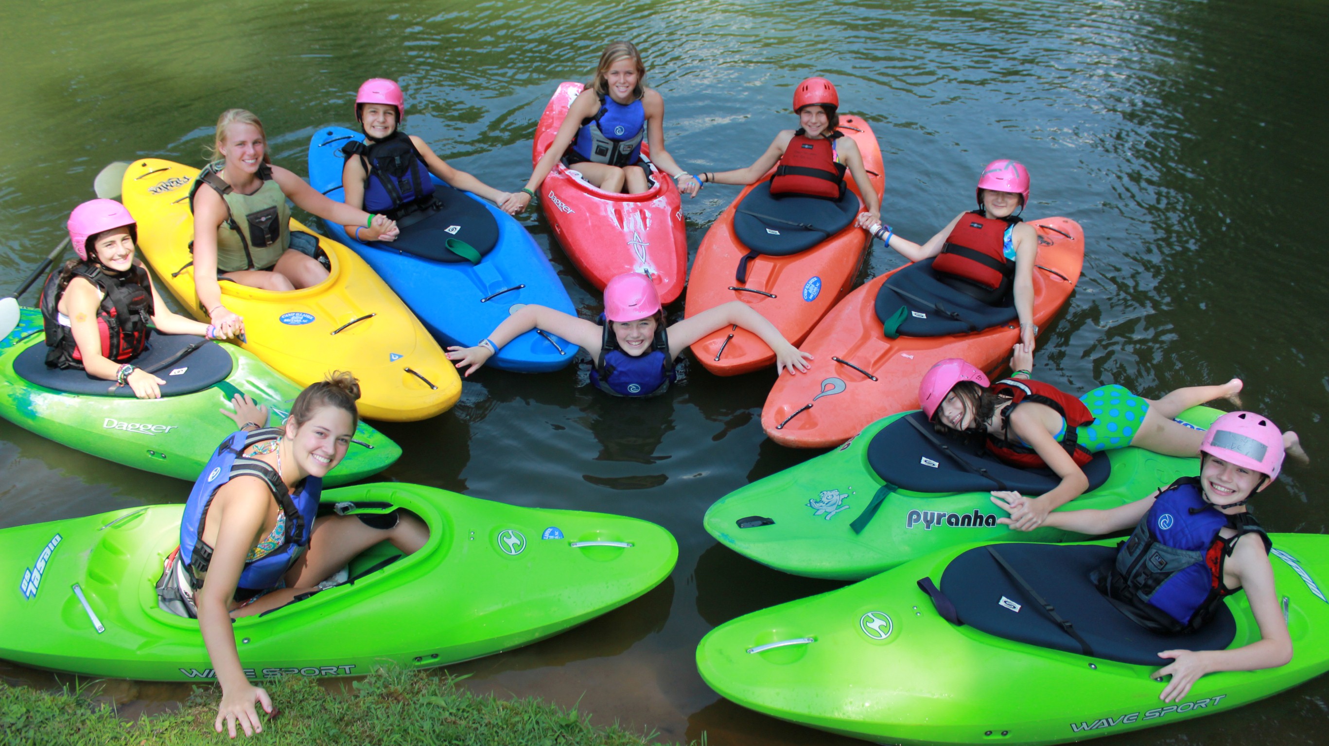 group_kayak Camp Illahee Girls Summer Camp