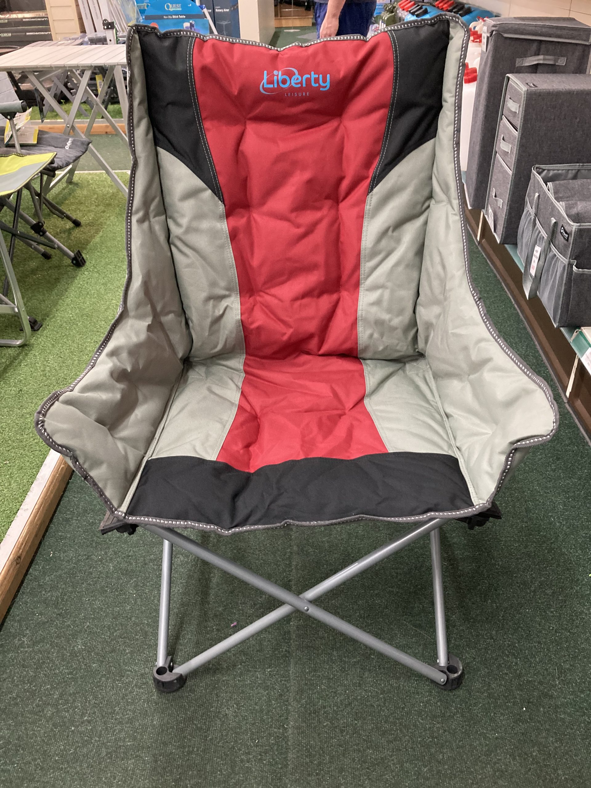 Liberty Leisure Comfort Camp Chair Red Camping International