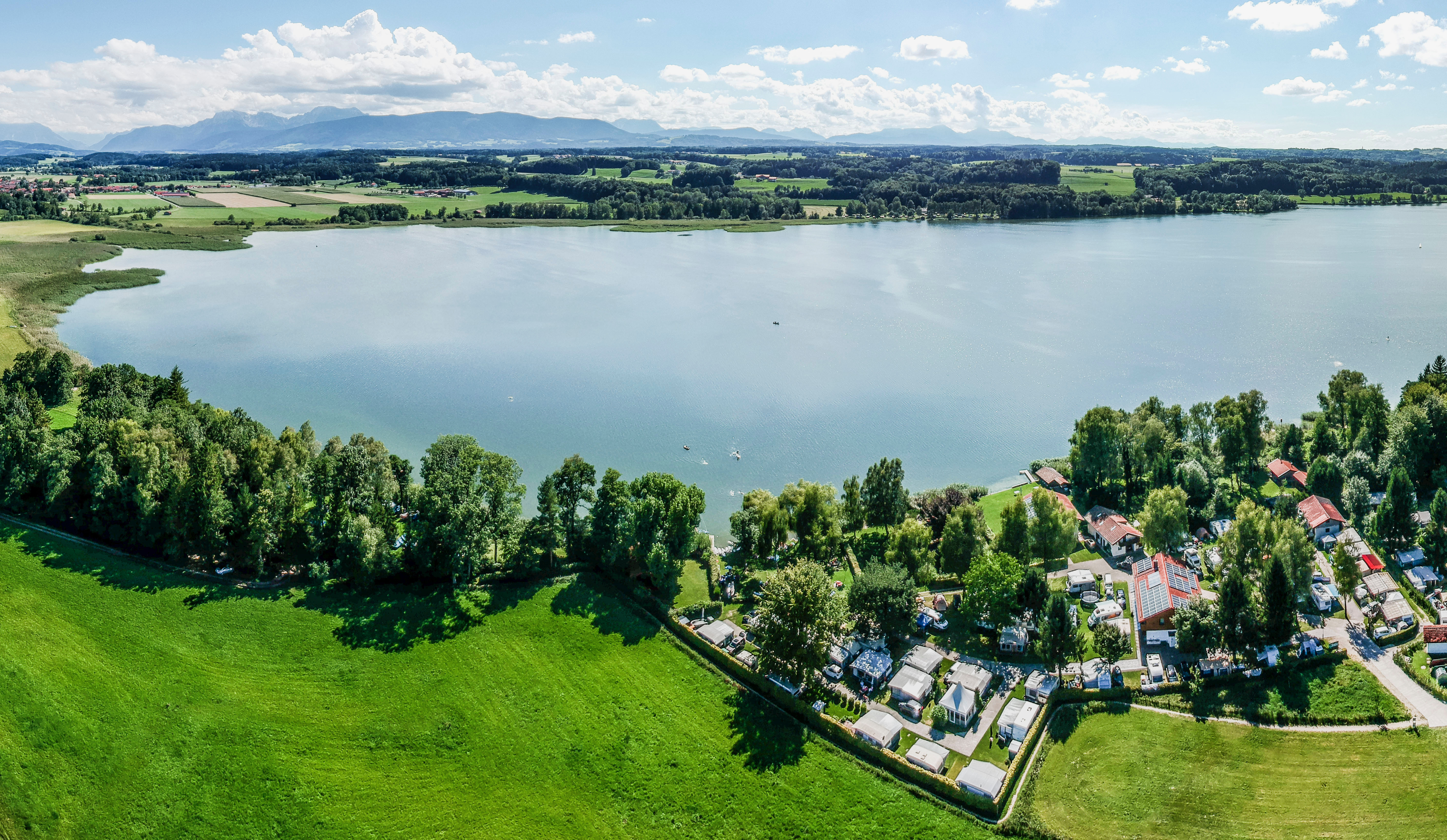 Campingplatz Stadler am Waginger See. camping zwischen