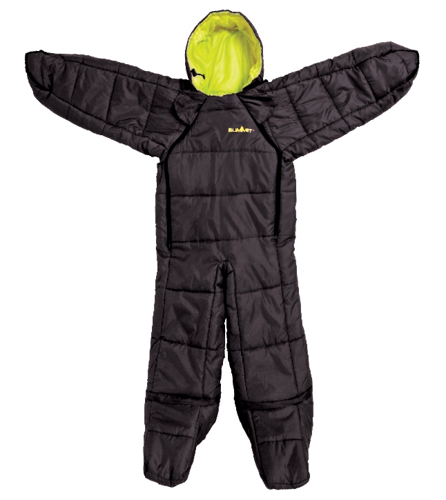 Summit Featherlight Black Onesie Sleeping Bag CampingWorld.co.uk