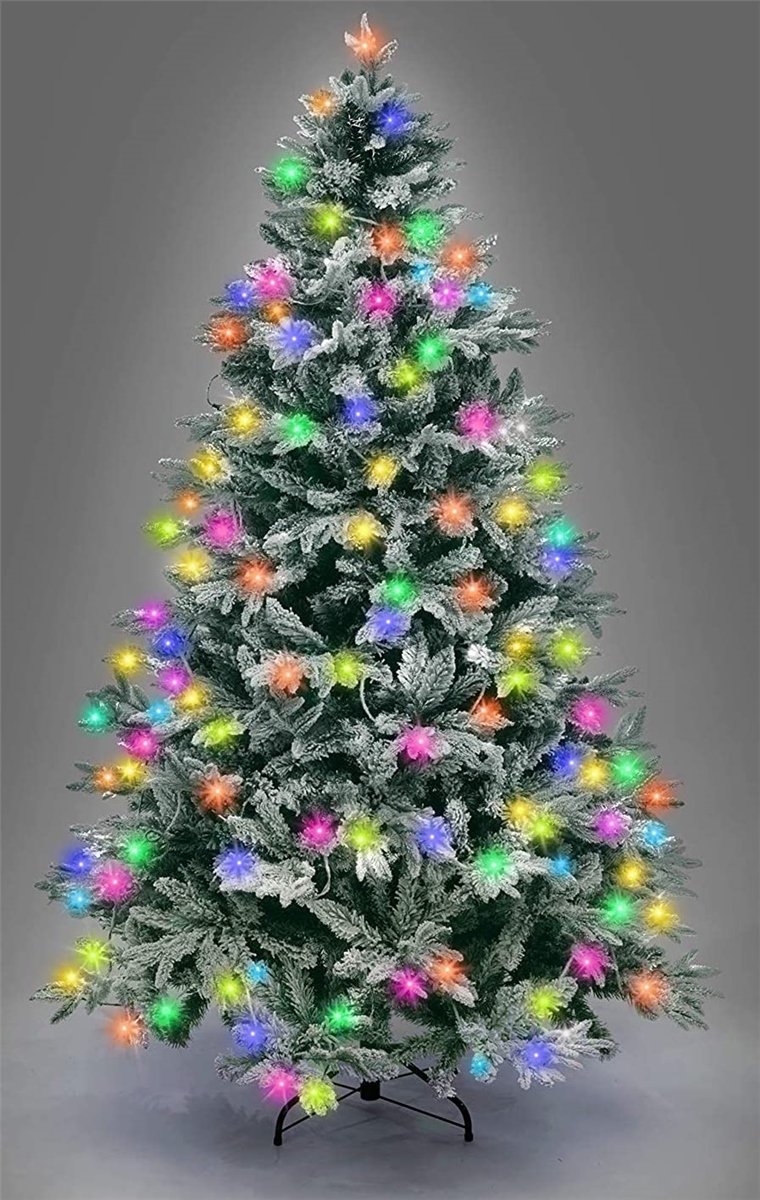 Shatchi 7ft PreLit Lapland Fir Christmas Tree Green CampingWorld.co.uk