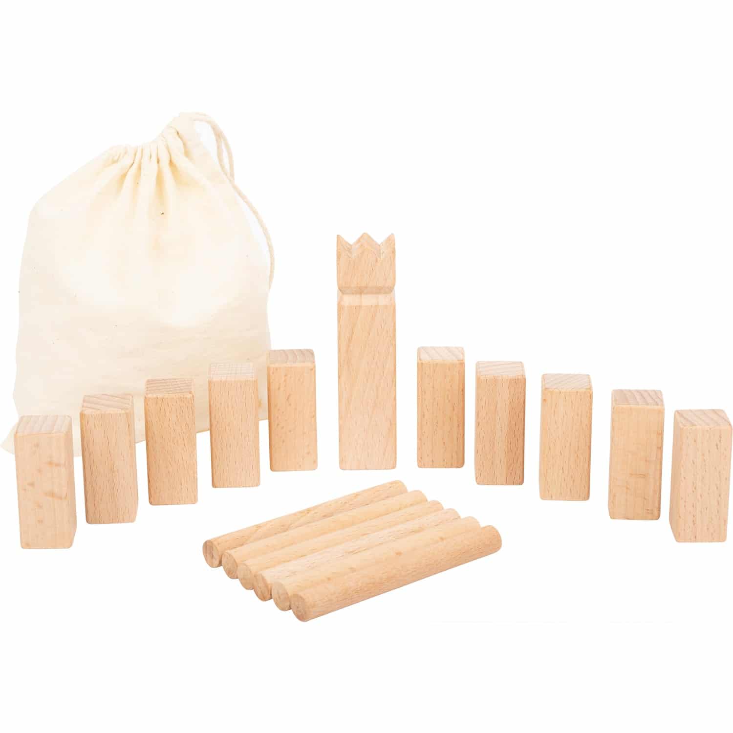 Wikingerspiel Kubb Reisespiel + 2x CAMPUSTüte Home CAMPUSTüte Home