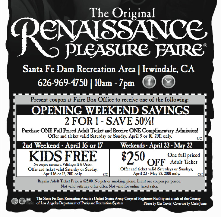 Ohio Renaissance Festival Coupons: $7 Off Promo.