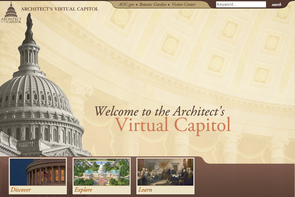 Architect of The Capitol Virtual Tour & US Captiol 3D Map Project
