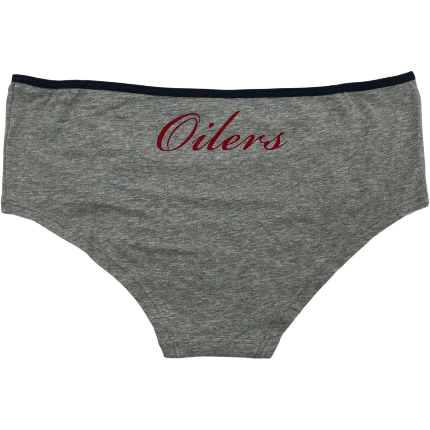 NHL Edmonton Oilers Women’s 2 Pack of Boycut Underwear / Red & Grey