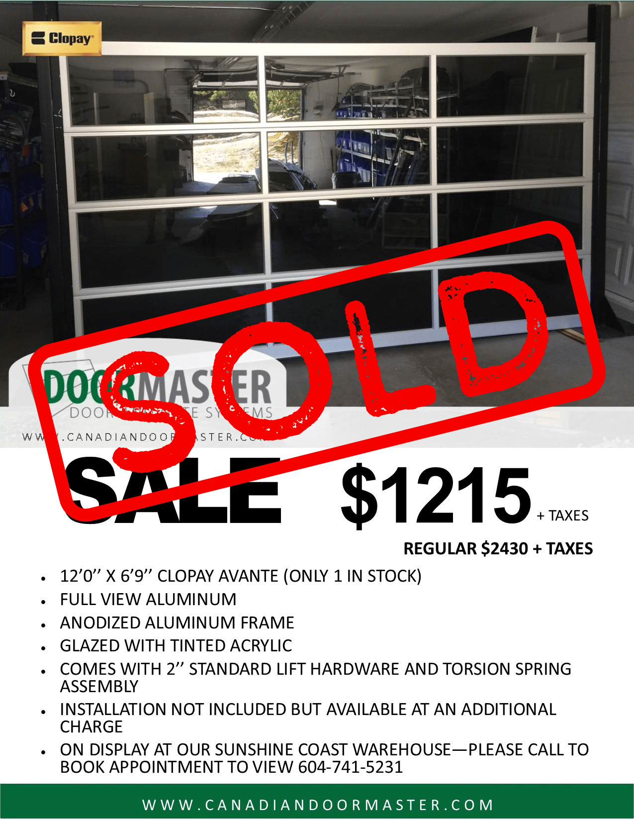 Garage Door Installation and Repair in Vancouver * Canadian DoorMaster