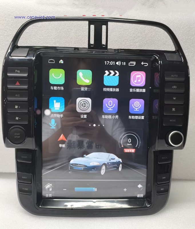 tesla style android car stereo radio audio gps navigation head unit