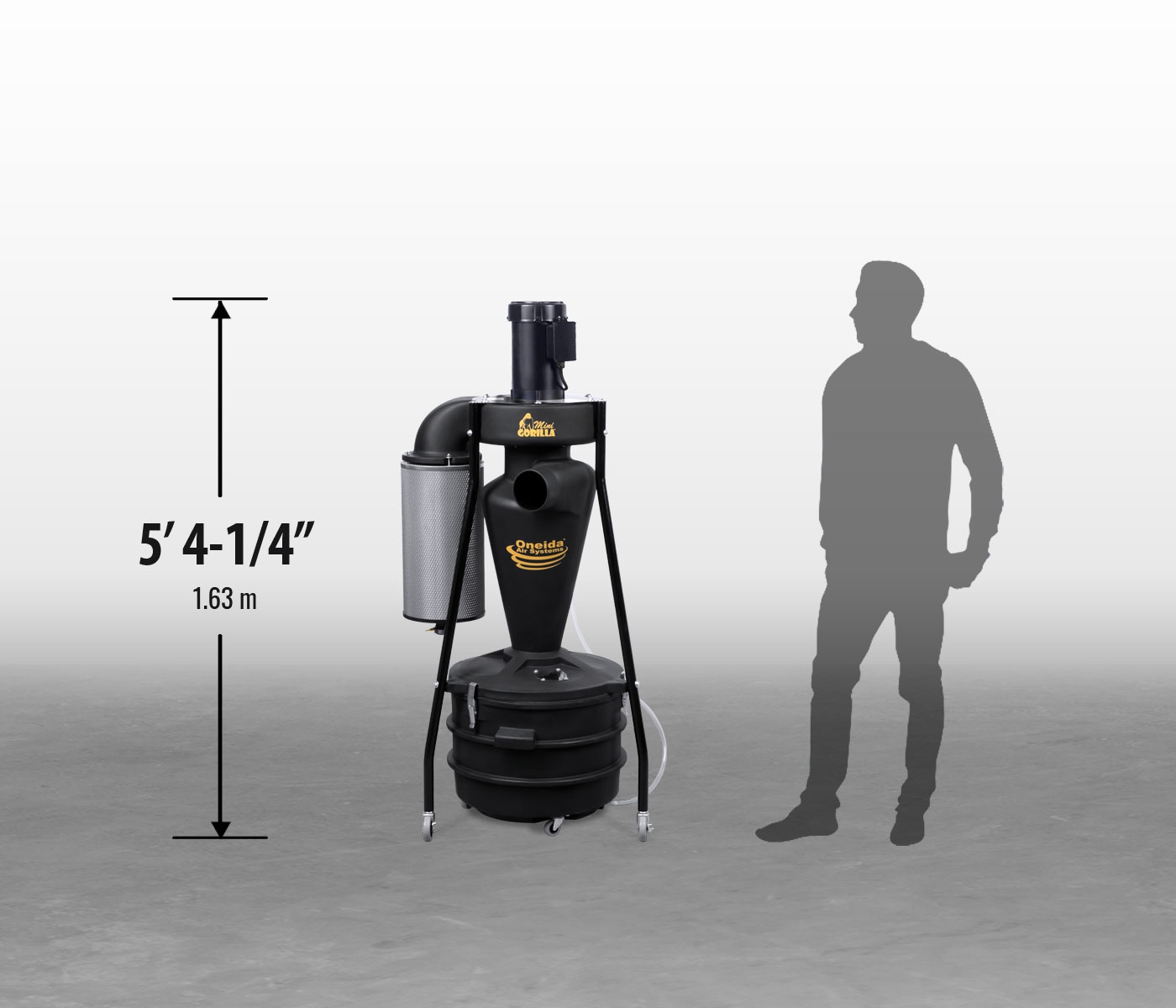 110V Mini-Gorilla Portable Cyclone Dust Collector: Dust collectors