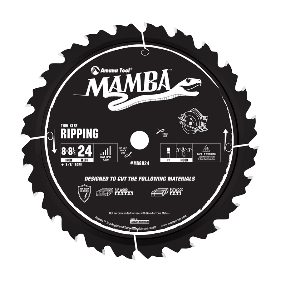 MA8024 Carbide Tipped Thin Kerf Ripping Mamba Contractor Series 881/4