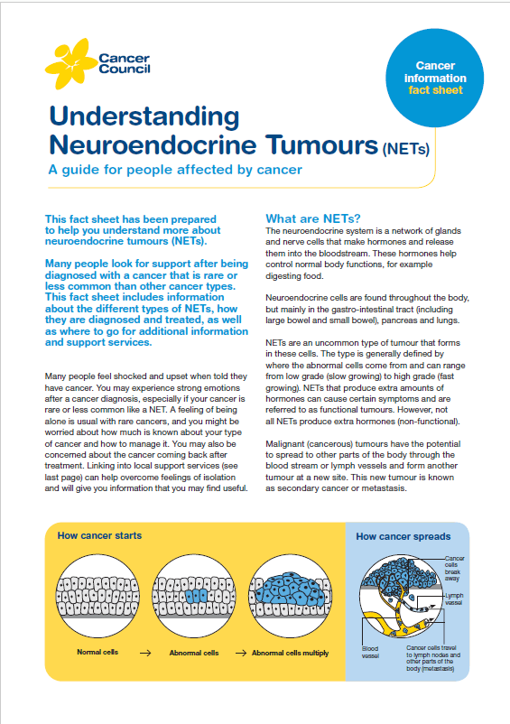 Diagnosing Neuroendocrine Tumours Cancer Council NSW