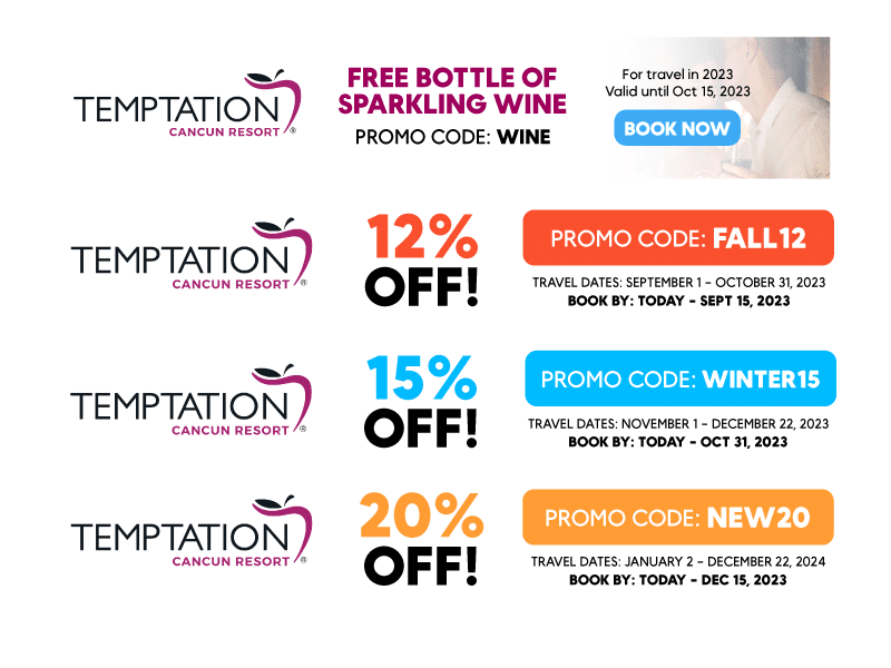 Temptation Cancun Latest Promo Codes Temptation Cancun