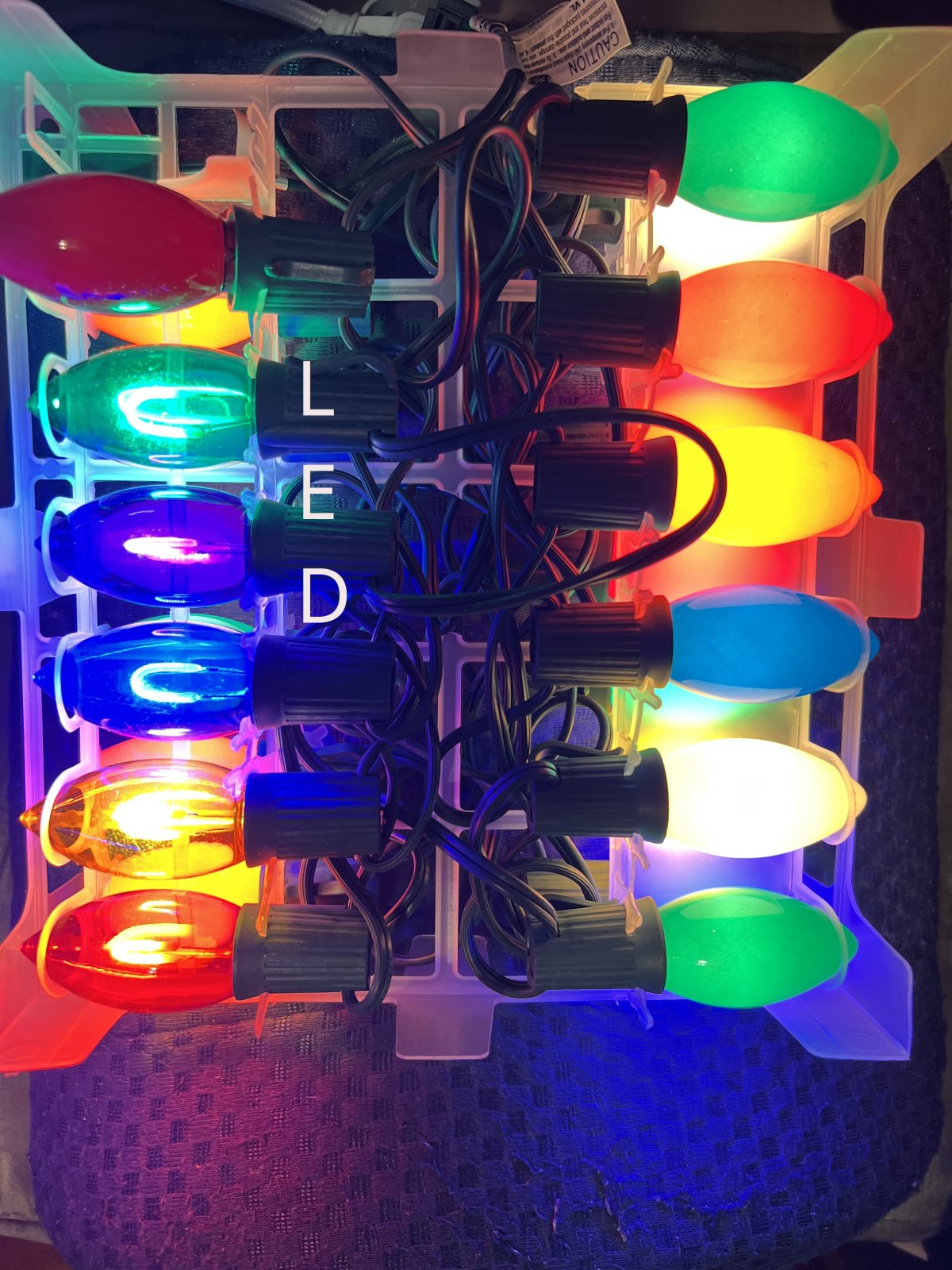LED C9 christmas lights that compete with incandescents for brightness