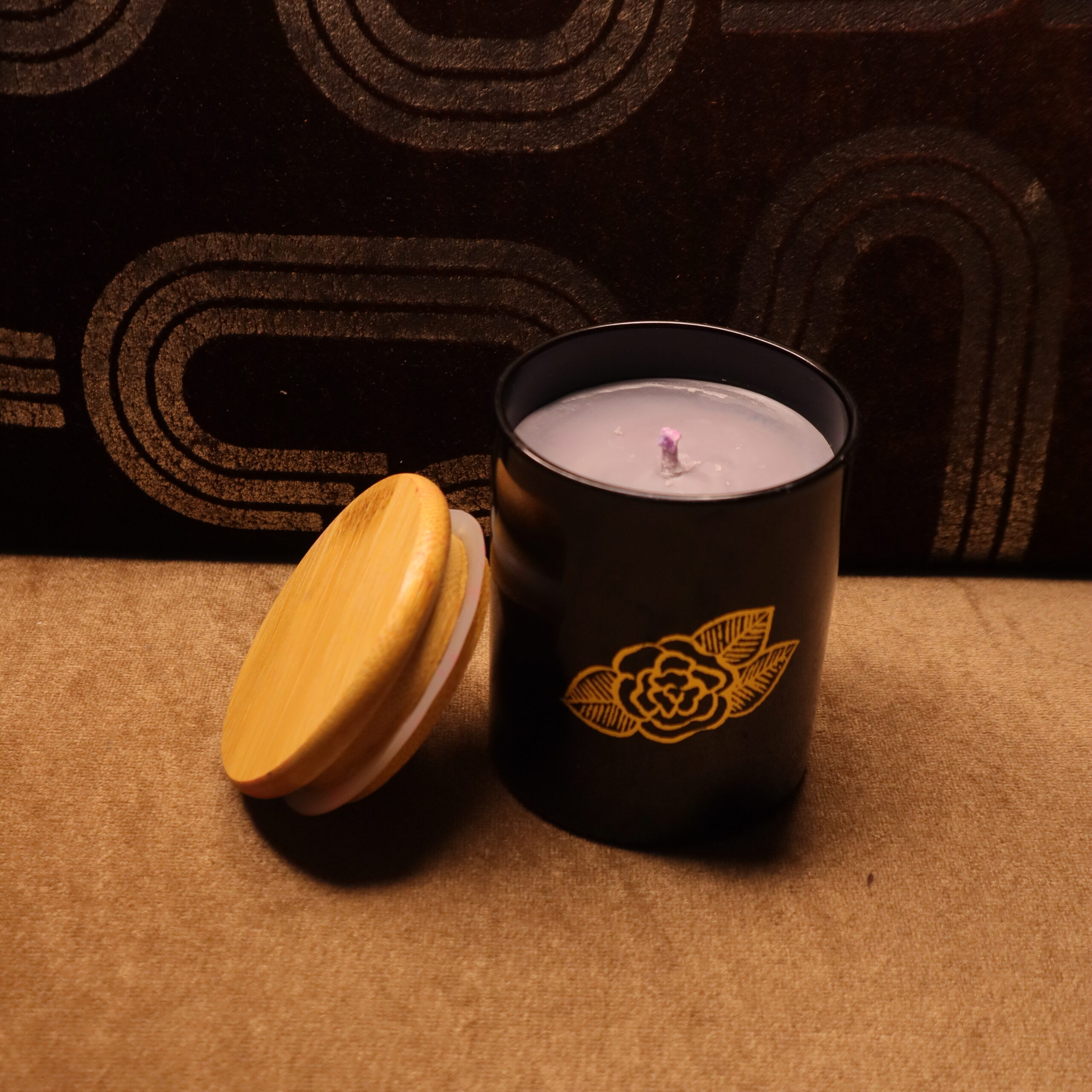 Black jar candle Candlevannah